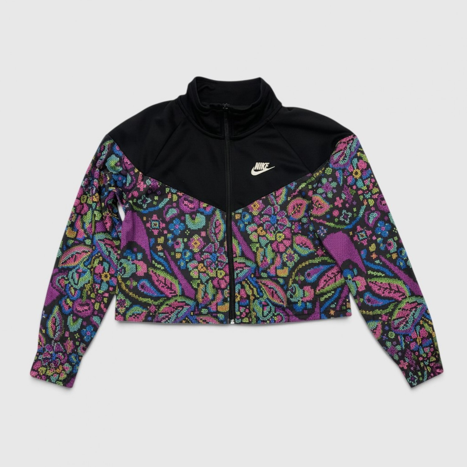 Nike Γυναικεία Cropped Ζακέτα Floral Print / Pre Owned